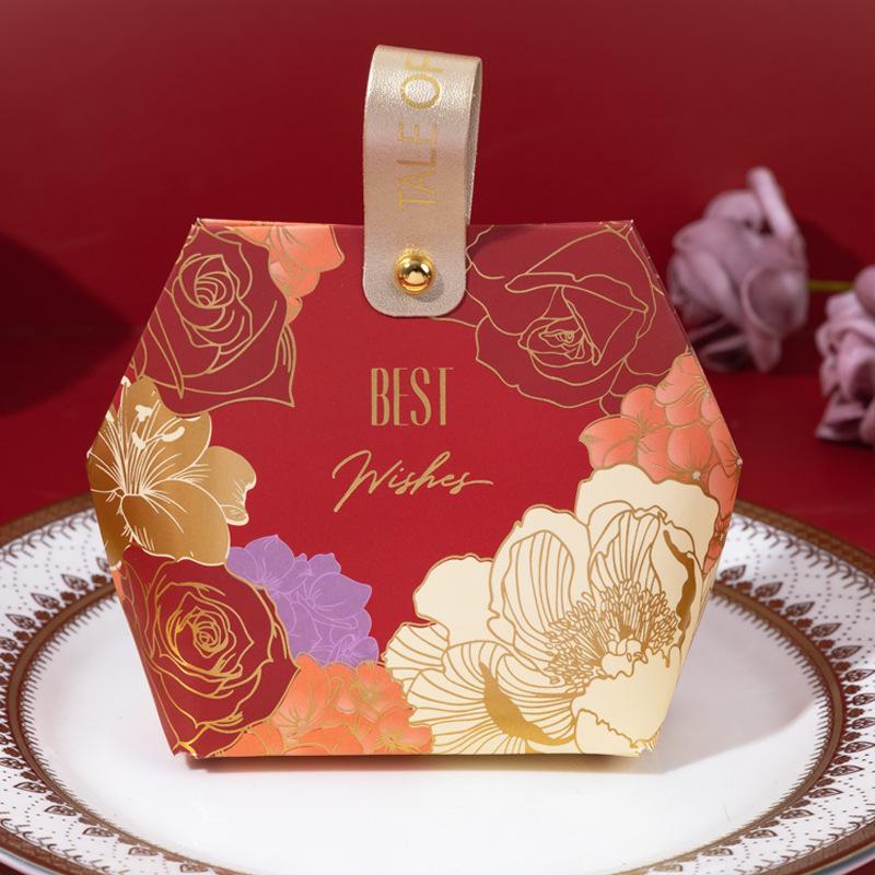 5pcs Boutique Candy Gift Box Wedding Candy Wedding Favor Gift Box Chocolate Box Birthday Party Decoration Festive Party Gifts