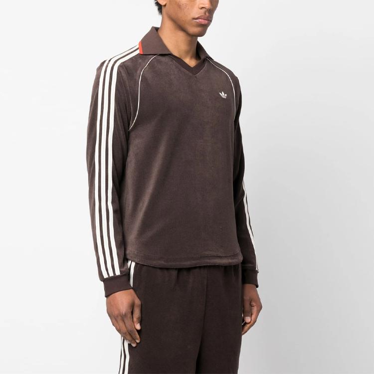 Adidas X Wales Bonner Long Sleeve Towel Shirt Brown Men Tops IB3251