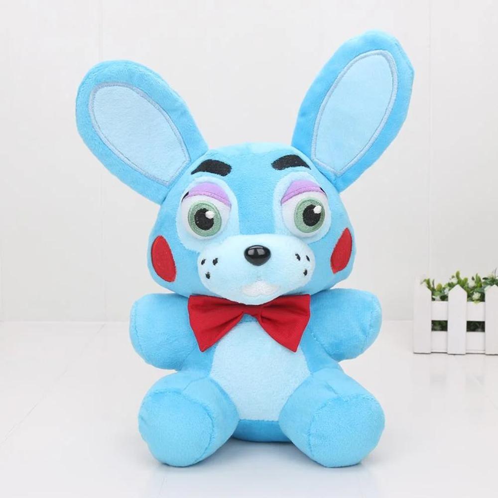 9.8” Plush Blue Rabbit Bonnie Plush Stuffed Animal Doll Game and Anime Fans Made Plushies for Boy Girl Plush Gifts