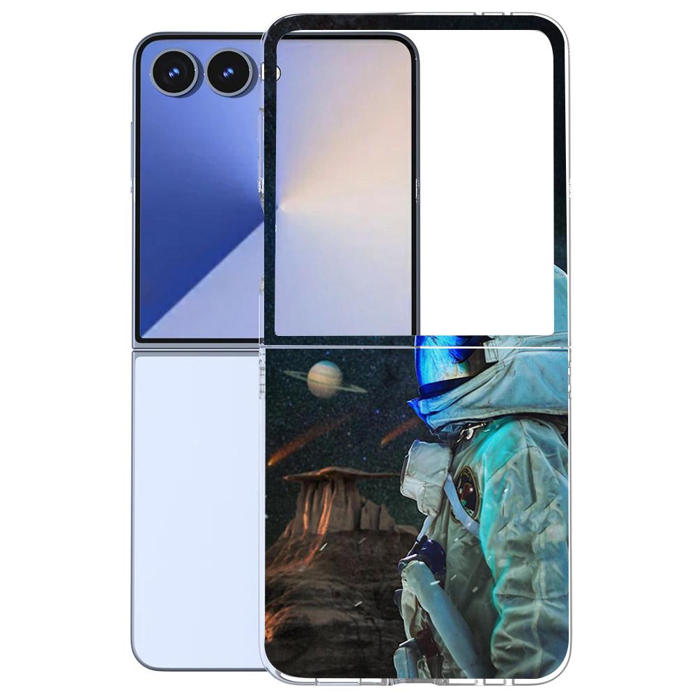 Für Samsung Galaxy Z Flip 7 6 5 4 3 Hülle Mode Malerei Hart-PC Transparente Abdeckung Für Galaxy Z Flip7 Faltbare Hüllen Funda Coque