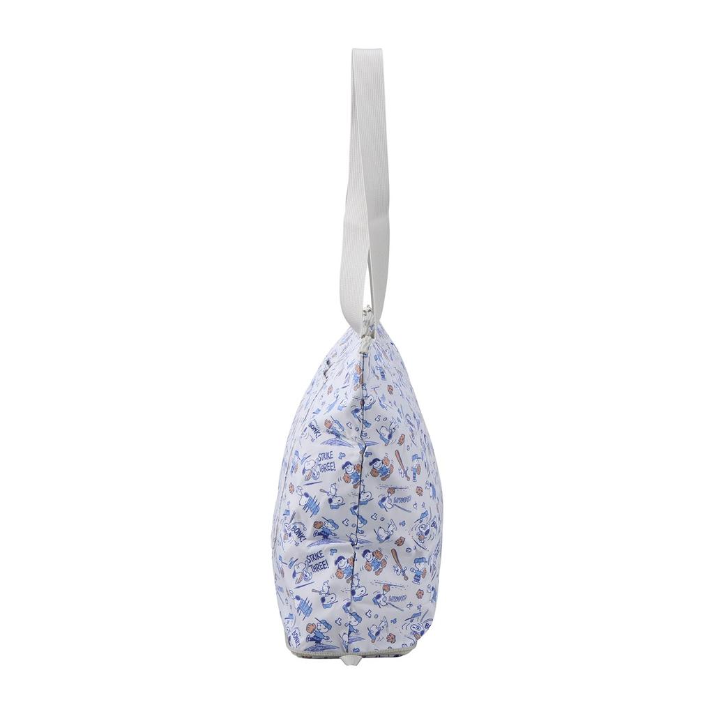 [Sifre] Foldable Tote Bag, Carry-On Bag, PEANUTS Snoopy, Women's, PN170, Gray Baseball