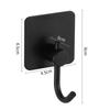 Adhesive Wall Hooks Towel Key Cloth Coat Rack Door Bathroom Robe Hanger Kitchen Bag Sticky Hook Organizer For Hanging Hat