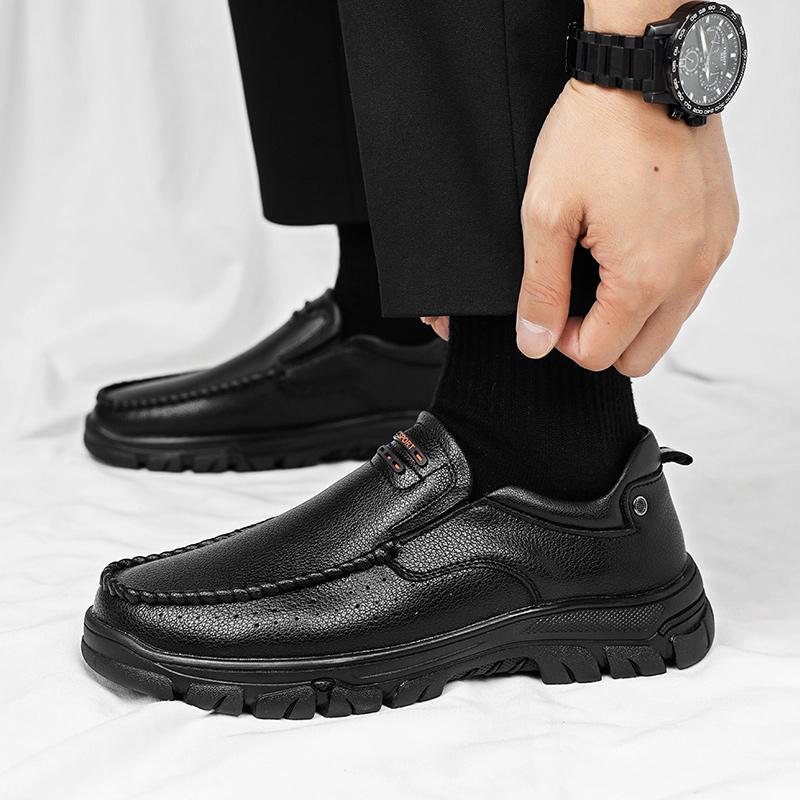 Fashion Genuine Leather Shoes For Man Leather Casual Shoes Fashion Business Oxford Shoes High Quality Designer Work Shoes