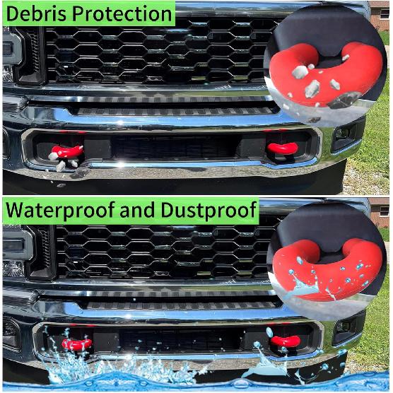 Tow Hook Covers Fits For 2017-2026 Ford Super Duty F250 F350 F450,Tow Hitch Cover Car Tow Hooks Compatible With F250 F350 F450 Accessories 2017-2026