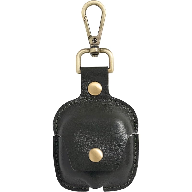 

[Dom Teporna] AirPods4 compatible case genuine leather With carabiner Airpods compatible cover 4th generation Wireless charging possible Can be