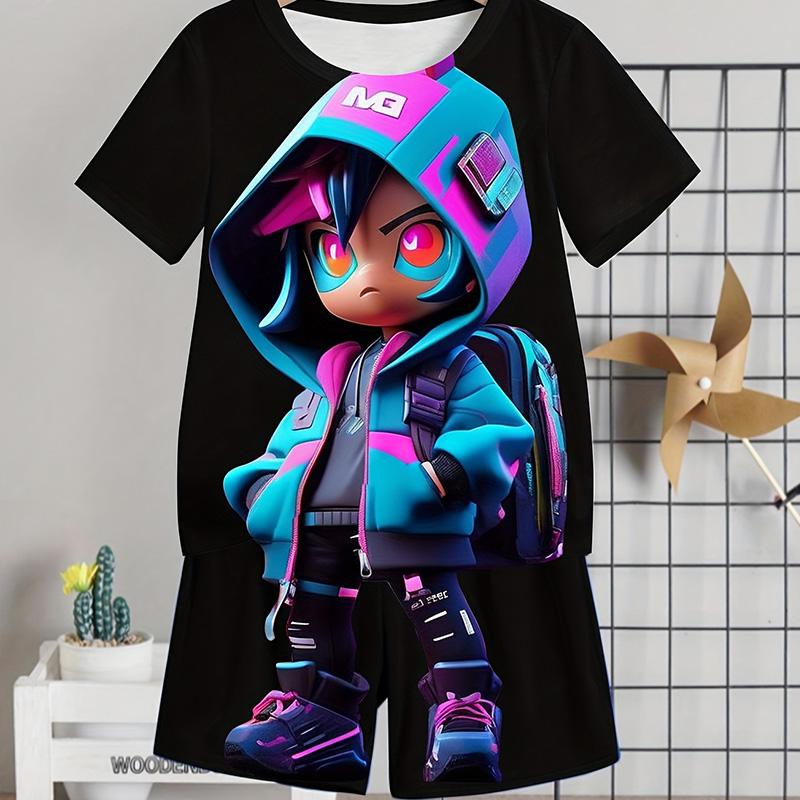 

Модный новый мужской ретро костюм летний повседневный дышащий освежающий костюм уличный стиль напечатанный 3D медведь большой мужской свободный топ 3XL