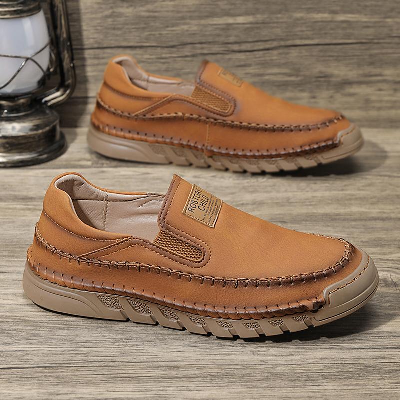 Plus Size Mens Handmade Leather Loafers Shoes Light Driving Shoes Walking Casual Shoe Original Men Sneakers Tenis Luxury Shoes