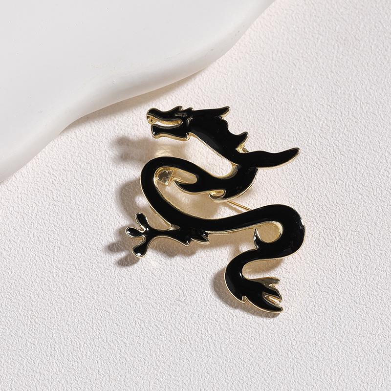 Premium Dragon Zodiac Brooch - High-End Alloy Sweater Accessory