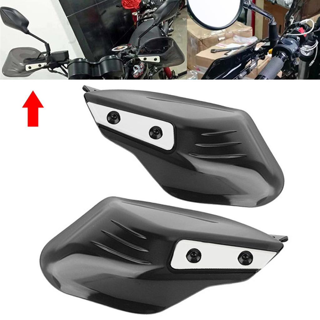 Motorcycle Hand Guards Handlebar Protector Protective Hand Shell Protection (Black)