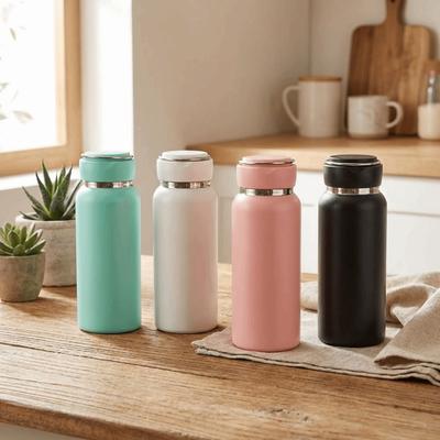 600ML Sport Thermos Cup Large Capacity Vacuum Flask Insulated Water Bottle  Outdoor Activities