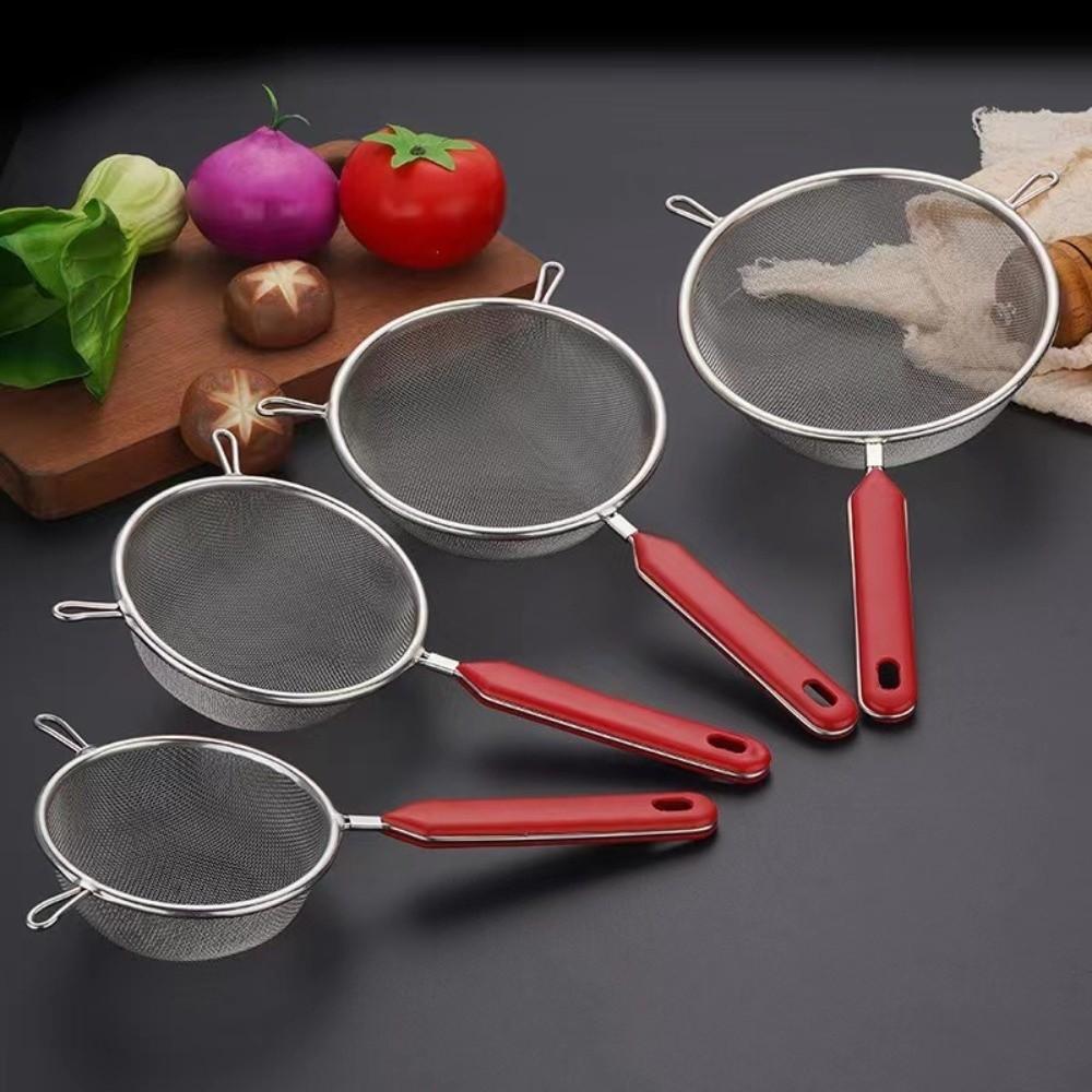 14 16 18 20 22cm Matcha-sikt Rustfritt stål Tesil Ny Finmasket sil for Kjøkken