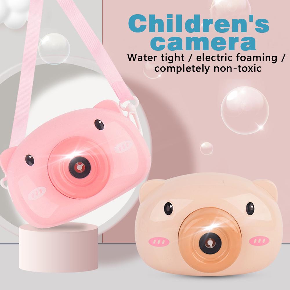 Giant Bubble Cute Cartoon Pig Camera Baby Bubble Machine Outdoor