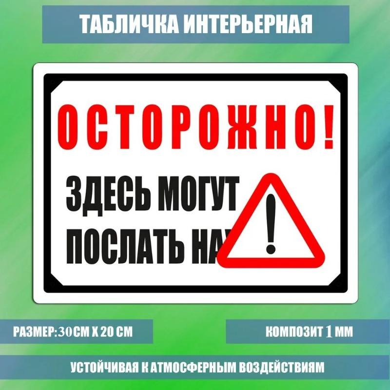 Warning You Might Get Sent Humor Metal Sign 20x30cm, Funny Office Wall Plaque