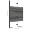 VidaXL Cabine de Douche Pliable Paroi de Baignoire Paroi de Douche Cabine de Baignoire Salle de Bain Maison Intérieur ESG 150740