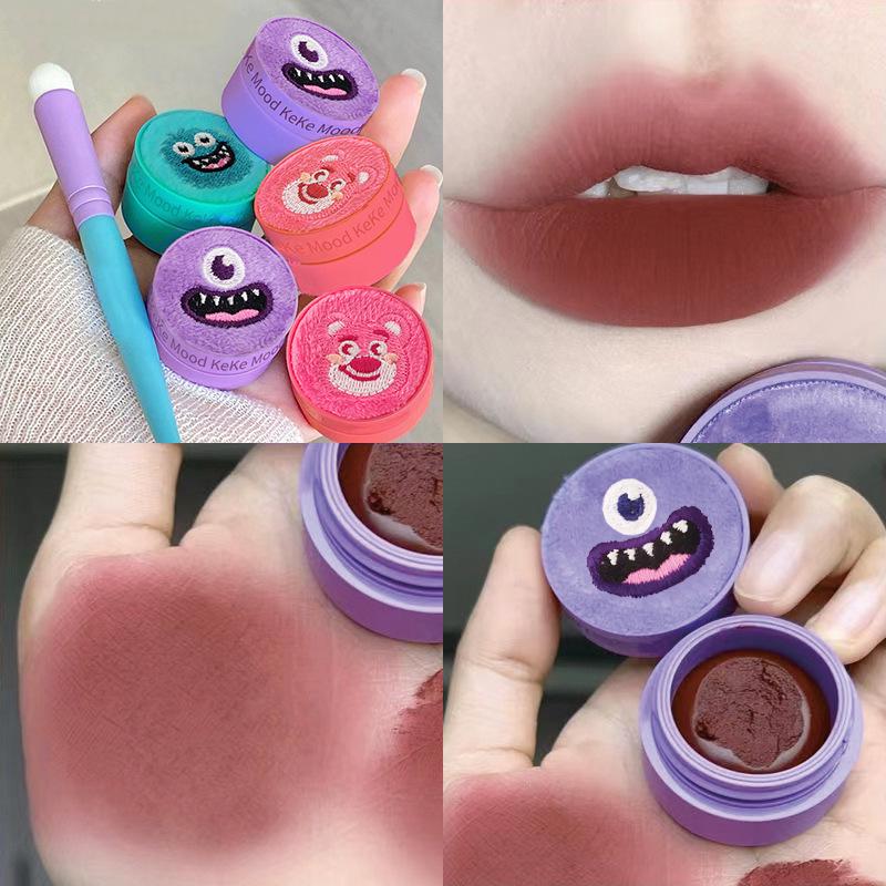 Kekemood Fluffy Monster Lip & Cheek Matte Velvet Dual-Use Lipstick