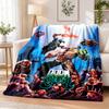 DOOM Flannel Throw Blanket Soft Warm Cozy For Sofa Bed Indoor Home Bedroom Use
