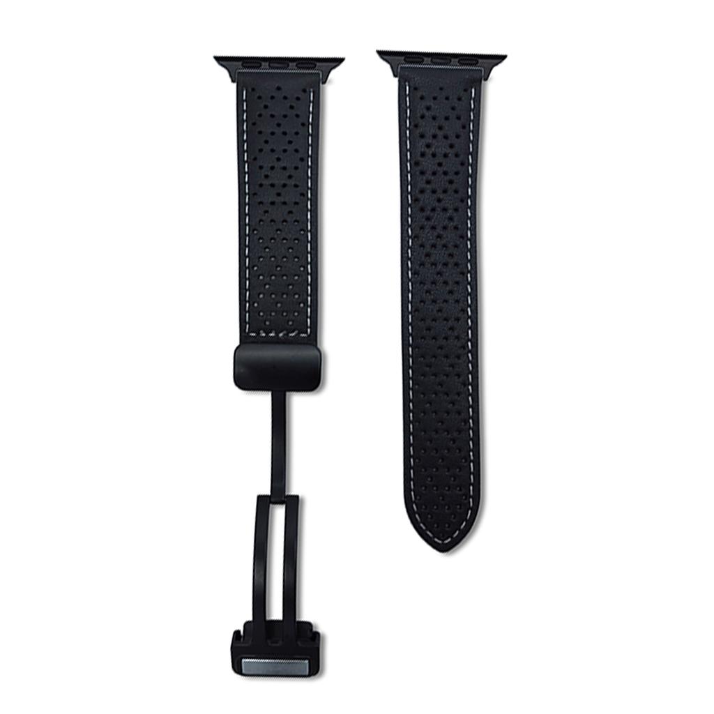 Ersatzarmband für Apple Watch Serie 10 9 8 7 SE 6 5 4 3 2 1 42mm 41mm 40mm 38mm Magnetverschluss Echtes Leder Uhrenarmband