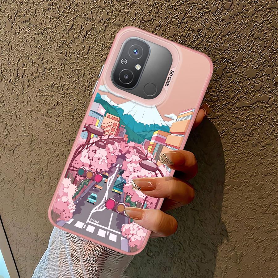 Cartoon Anime Landscape Phone Cover Case for Xiaomi Poco X3 Pro C50 C51 C61 X3 NFC