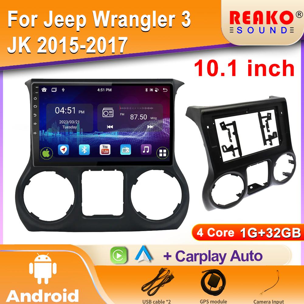 

Android для Jeep Wrangler 3 JK 2015-2017 IPS экран автомобильный мультимедийный радиоприемник видеоплеер GPS навигация CarPlay Autoradio DSP 4 core 1GB+32GB carplay