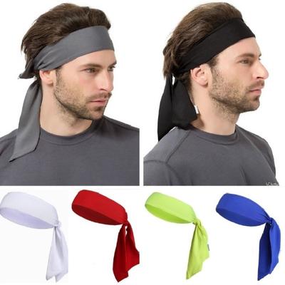 1Pc Outdoor Solid Color Men Women Sweat Hairband Sports Running Tennis Fitness Headband