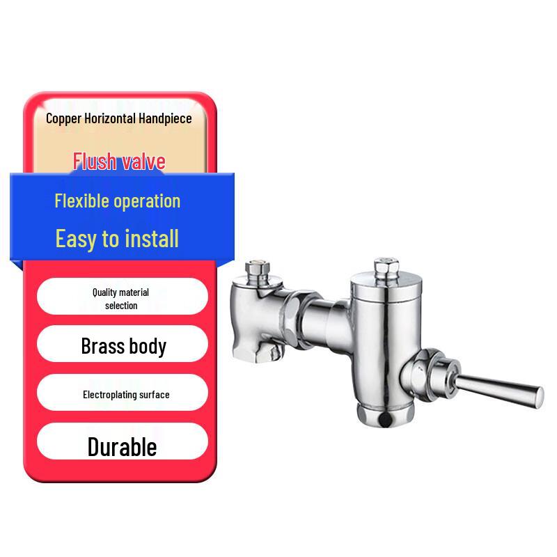 Copper Manual Squat Toilet Flush Valve