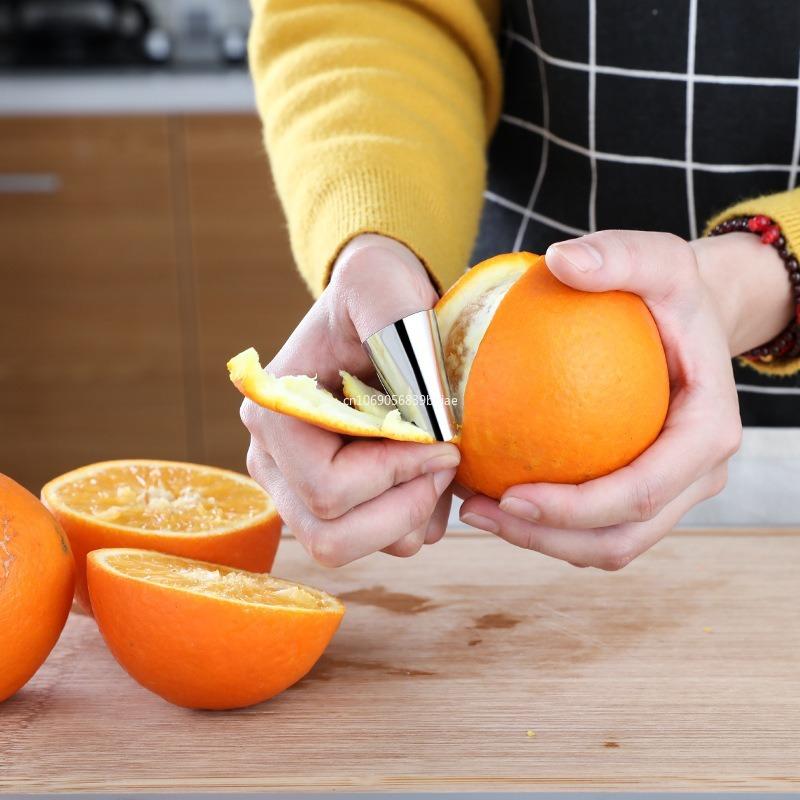 Finger Guard Stainless Steel Finger Protector Thumb Guard Peeler Safe Chop Cut Tool for Food Chopping Cutting Kitchen Items