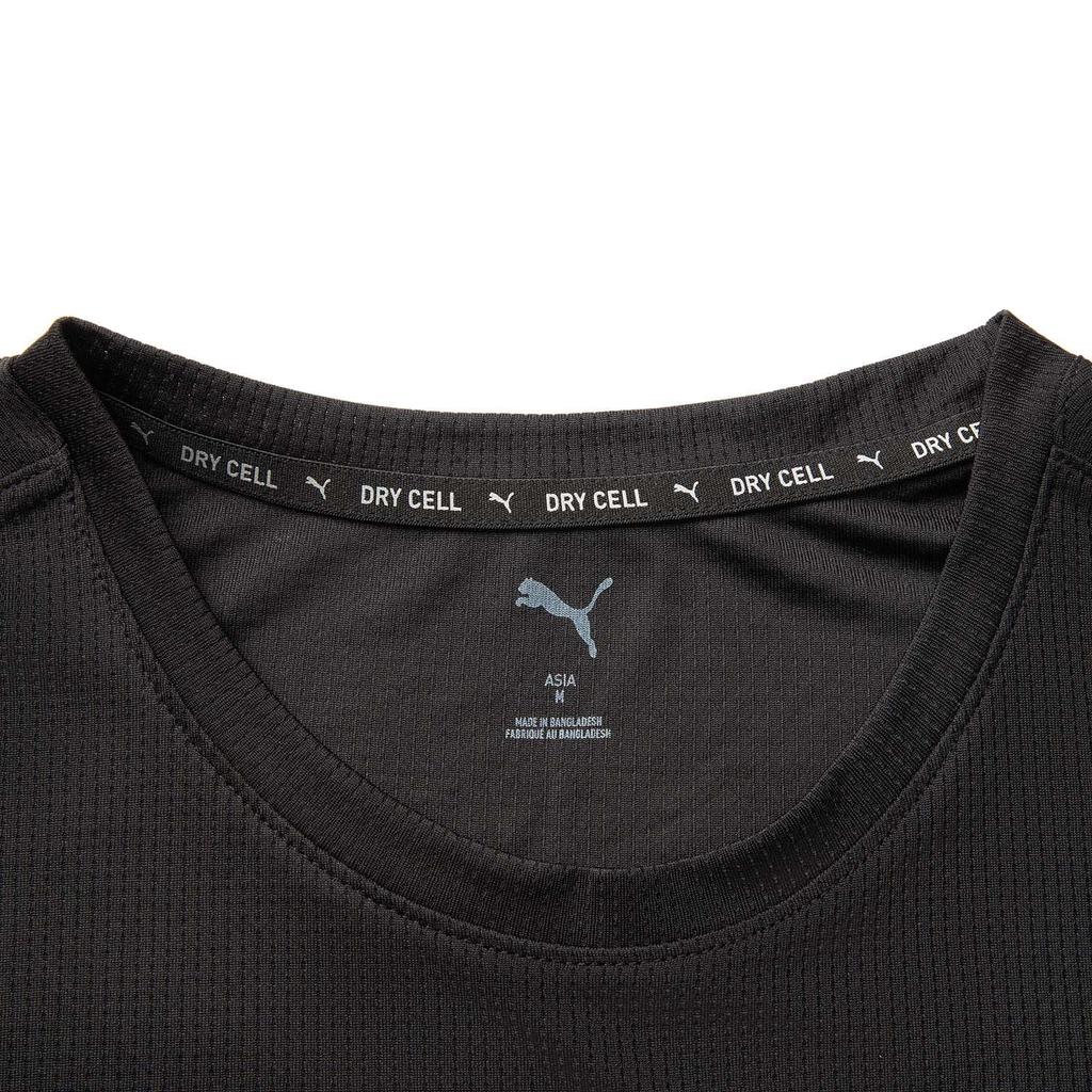 Puma Fashionable Versatile Knit Crew Neck Short Sleeve T-Shirt Unisex Tops Black 520759-51