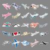 50 Suitcase Stickers Airplane Doodle Cartoon Cute Toy Children's Goo Card DIY Mobile Phone Case Stickers
