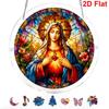 2D Flat, 1pc, 2D Flat - Acrylic Puzzle - Suncatcher - Three-Layer Acrylic - Middle Layer Is a Puzzle - Stained Glass Effect Window Hanging Decoration,