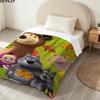 Cartoon Masha Bear Print Flannel Blanket High Quality Warm Comfortable Cover for All Seasons Perfect for Gifts Home Decor
