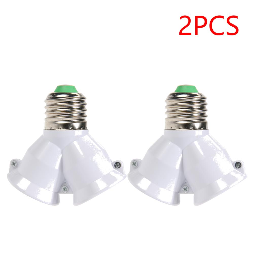 1-10PCS E27 Conversion Head Bulb Socket 2 in 1 lamp Holder Extender Distributor Converter Plug Light Base for LED Bulb Splitter
