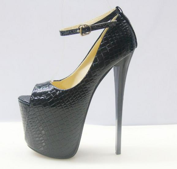 Women's Sky-High Platform Heels: 19-22cm, Sizes 34-46, Round Toe, Multiple Styles