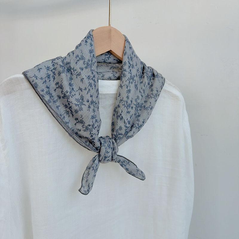 65*65cm Small Square Scarf Neck Protection Versatile Women Soft Hair Scarf Square Handkerchief Ladies Foulard Hijab