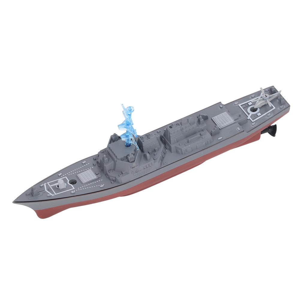 2.4G RC Aircraft Carrier Toy Simulated Dual Propeller Water Sensor Remote Control Ship Toy