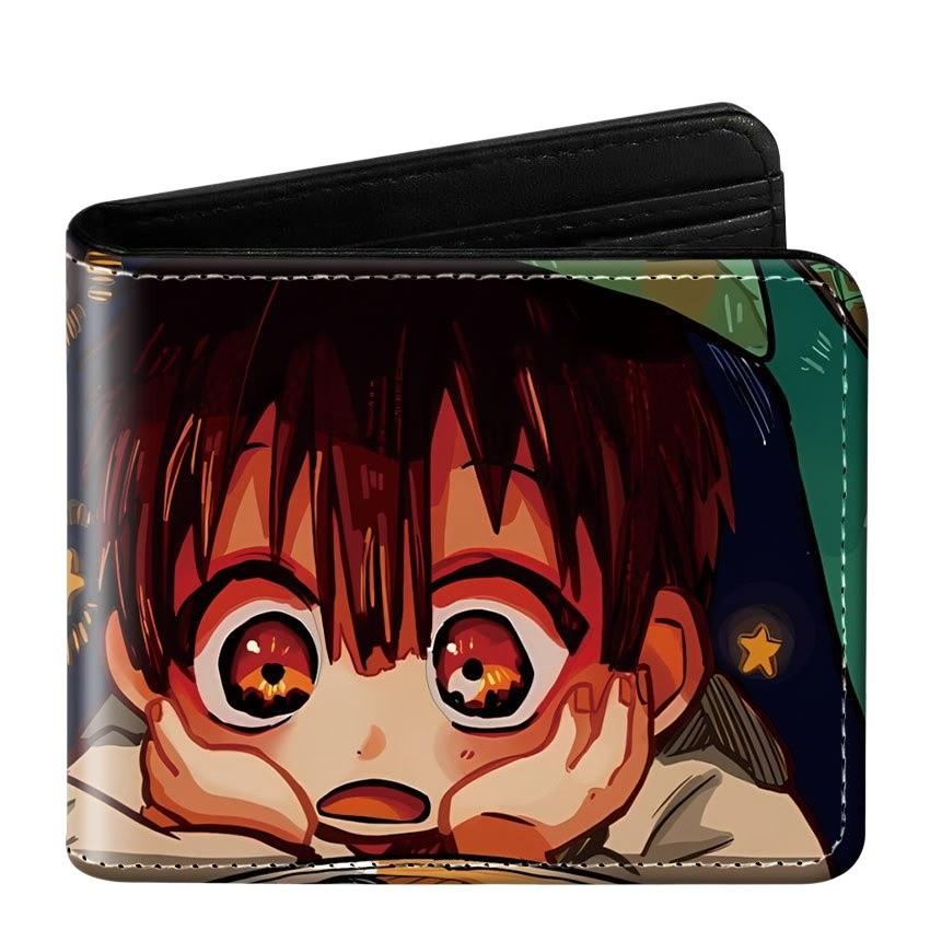 Hanako-kun z toalety Składany skórzany portfel Krótki portfel