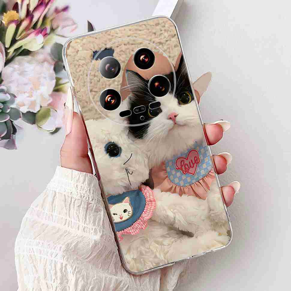 Case For Xiaomi 14 Ultra Butterfly Silicone Soft Phone Cover For Xiaomi Mi 14 Mi14 Ultra Shockproof Back Fundas Xiaomi 14Ultra