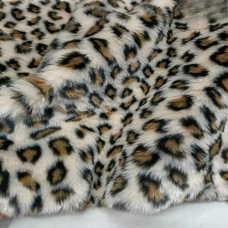 Tiskový plyšový syntetický kožušinový látka Leopardí potisk Tygr potisk Zebra Kostým na vystoupení Umělá kožešina Oblečení Koberec Domácí látka