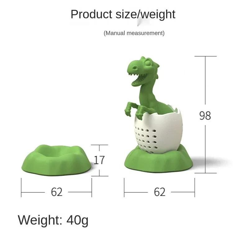 Tea Infuser Silicone Tea Strainer Black Tea Filter Cute Dinosaur Tea Bag Filter Diffuser Strainer Teaware Accessories