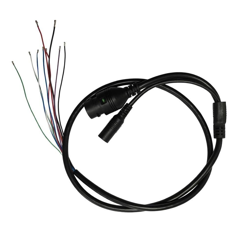 

Waterproof CCTV Camera Cable 9Pin Video Power Cable Professional RJ45 Connector Outdoor Monitoring чорний
