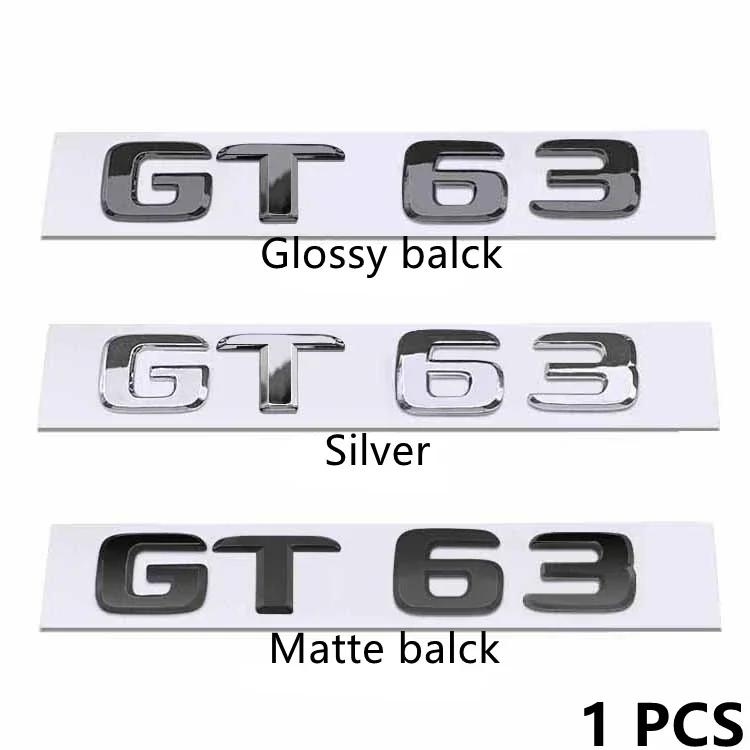 S Badge Letter Emblem Styling 3D ABS Rear Trunk Sticker Silver Black Red For Mercedes-Benz GT GTS GT63S GT43 GT50 GT53 GT63
