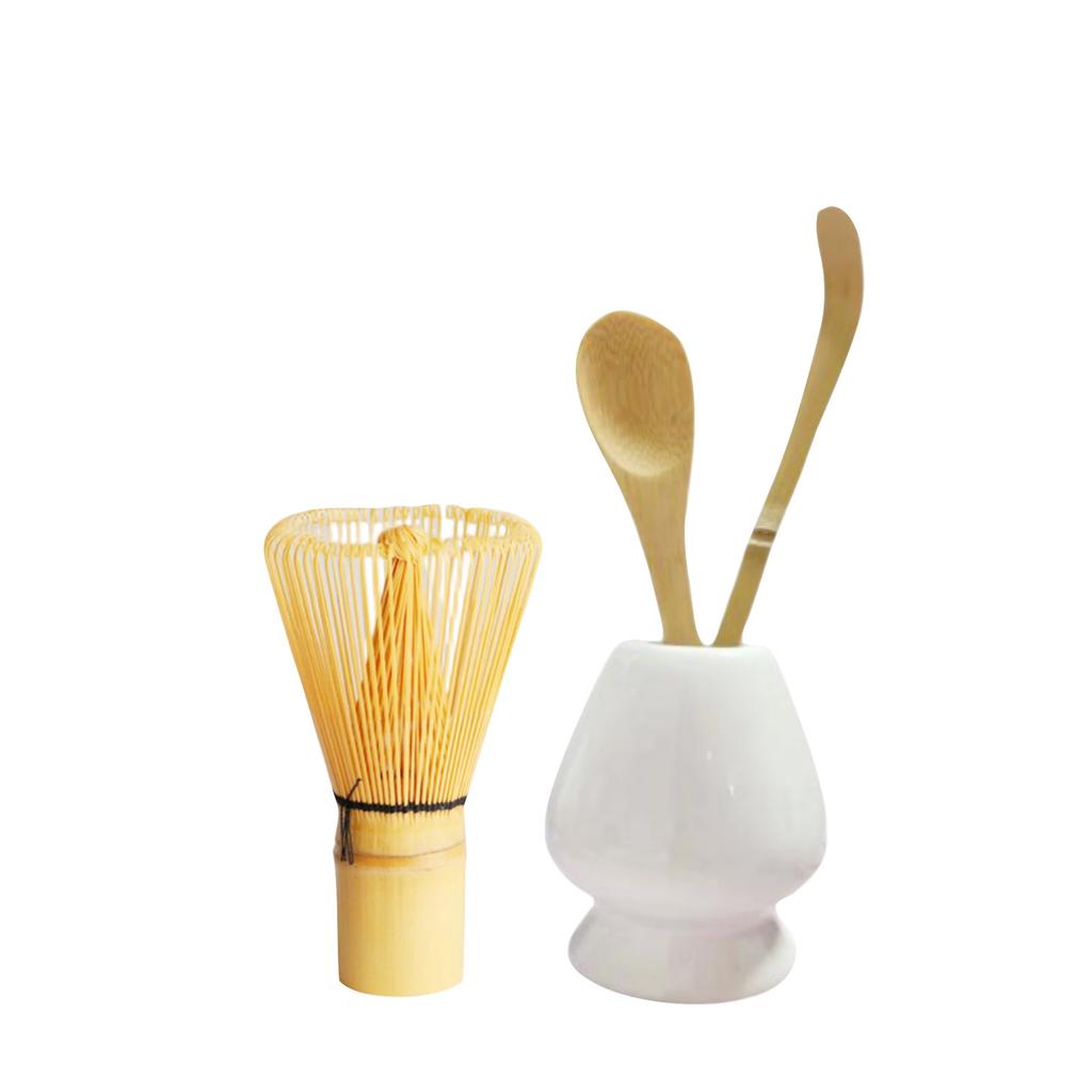Japanese Matcha Tea Accessories, Matcha Whisk, Traditional Spoon, Teaspoon, Whisk Stand, The Perfect Set To Make A Traditional Cup Of Matcha