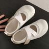 2025 Summer New Puff Shoes Velcro Mary Jane Shoes Flat Fashion Versatile Casual Board Shoes Children