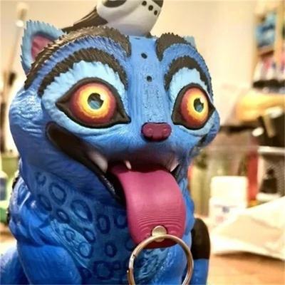 Figuras de Caçadores de Demônios Tigre Kpop de 15cm Escultura Fofa de Tigre Anime em Resina com Pássaro Decoração Ornamentada para Casa Jardim Pátio