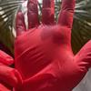 50/20PCS Disposable Red Nitrile Gloves Latex Free Waterproof Durable Work Suitable  Kitchen Cooking Food Beauty Salon Homework