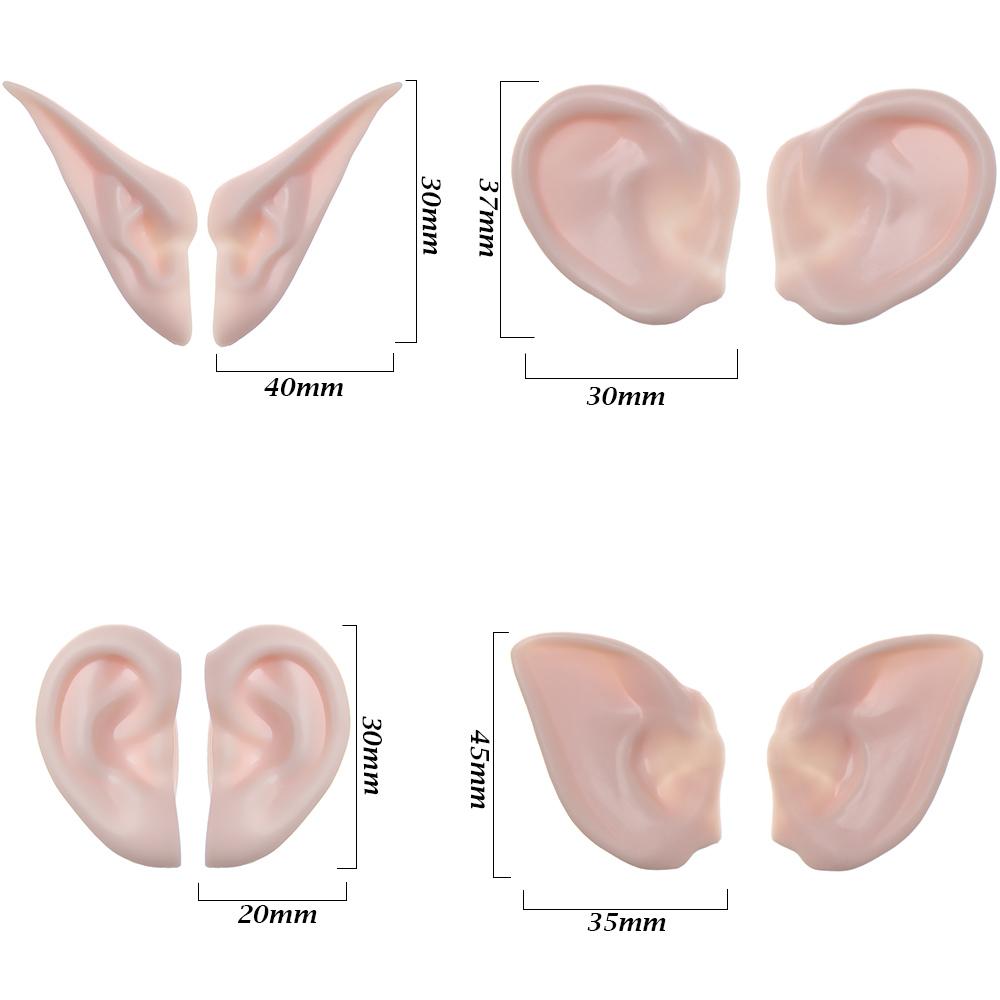 1Pc New Blyth Doll Icy Toy Ears Toy White Natural Tan Dark And Super Black Skin Only Ears Dolls Accessories
