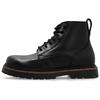 Birkenstock Leather Comfortable Short Combat Boots 3.5cm Women's Black 1028510
