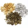 30pcs Mixed Styles Animal Heart Leaf Flower Crown Charms Pendants DIY Jewelry Findings for Necklace Bracelet Making Accessories