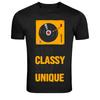 Stay Classy Stay Unique Vinyl DJ Graphic T-Shirt