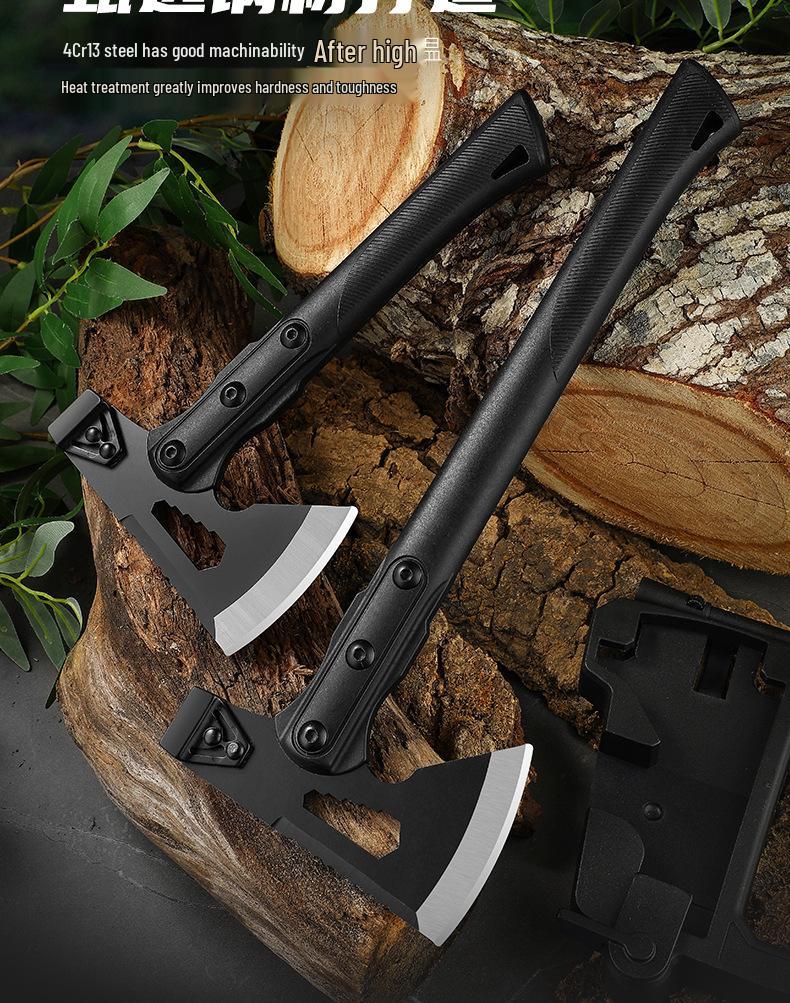 Axe Outdoors Camping & Tactical Multifunctional Axe for Woodworking, Chopping, and Firefighting