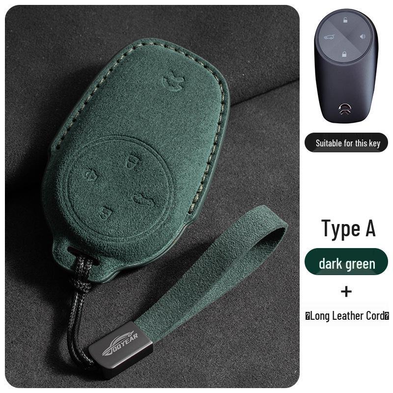 NIO Key Fob Case for ES6, ES8, EC6, ES7, ET7, ET5 - Tricolor Suede Protective Shell